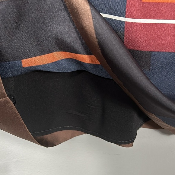 Theory Cepeda Silk Abstract Stripe Midi Dress size 2- gently used - Picture 8 of 12